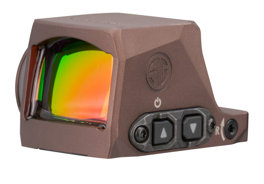 SIG SAUER ROMEO X OPTIC, ENCLOSED, COMPACT FOOTPRINT, CIRCLE DOT, FDE