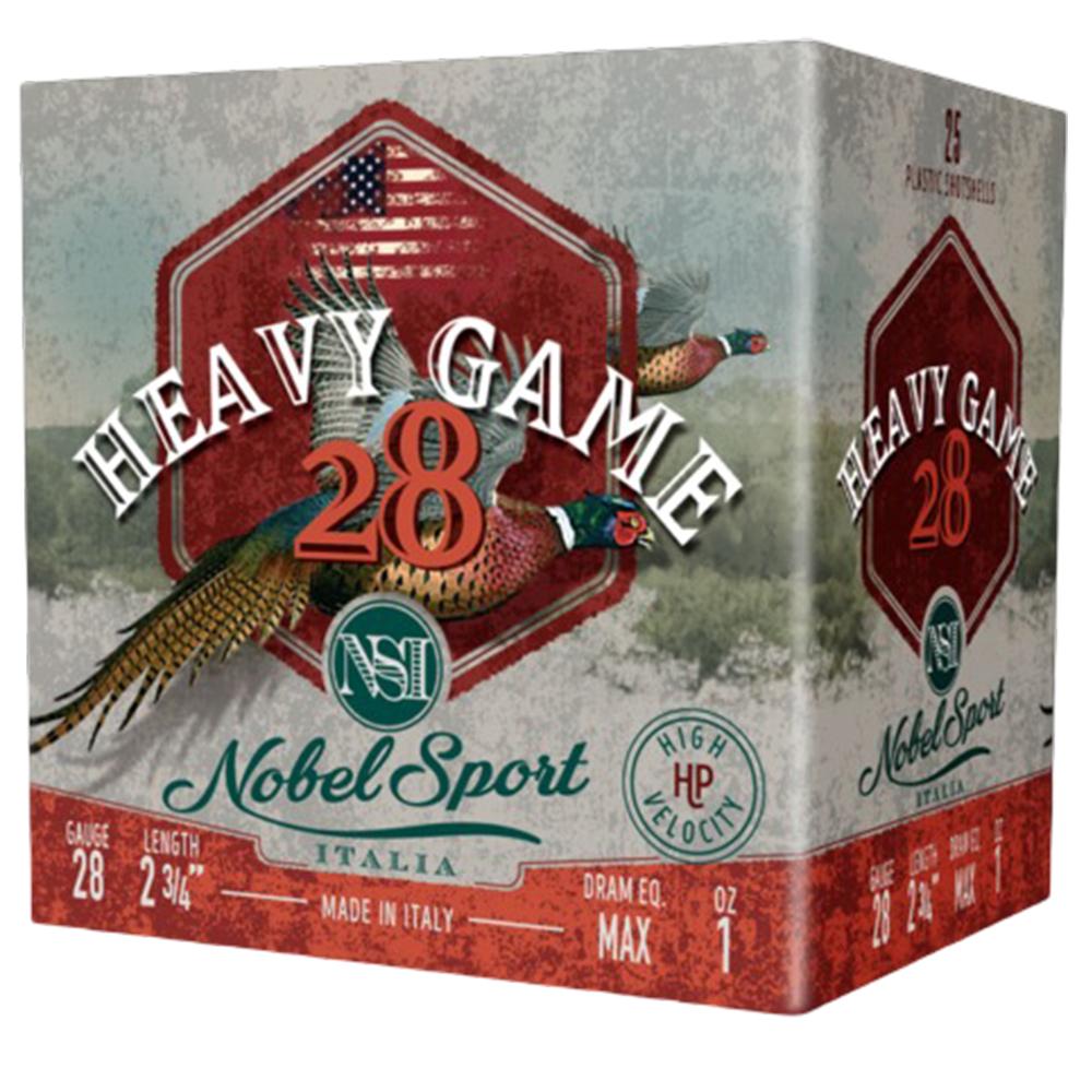 Eurosports LLC Nobel Sport Heavy Game 28 Shotshells 28 ga 2-3/4" 1 oz 1205 fps #8 25/ct