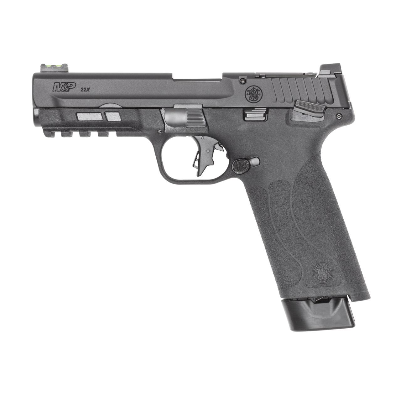 Smith & Wesson Inc. M&P 22X Handgun .22 LR 20rd Magazines(2) 4.1" Threaded Barrel White Dot Sights Thumb Safety Black
