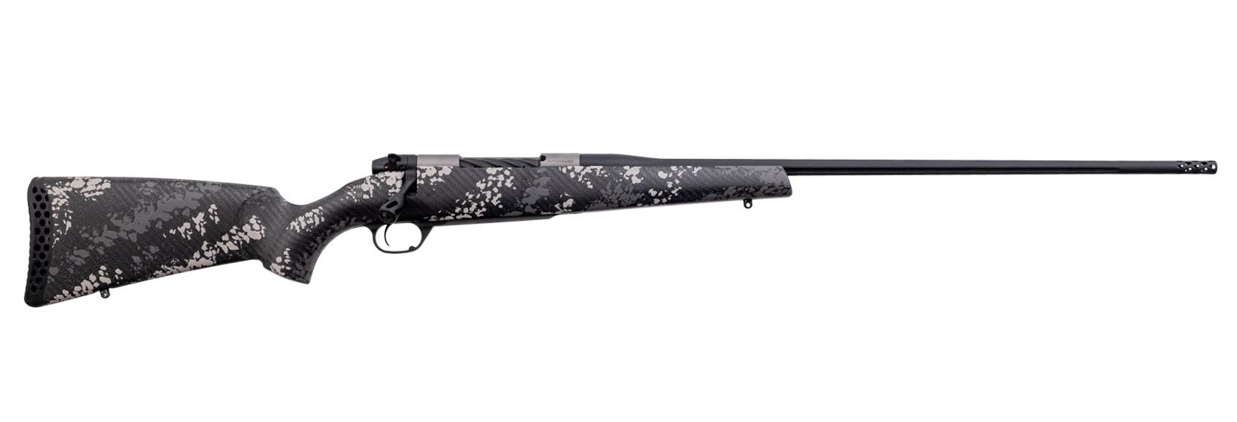 Weatherby Mark V Backcountry 2.0 Ti Rifle 6.5 Creedmoor 4rd Magazine 22" Barrel Synthetic Stock Grey and White