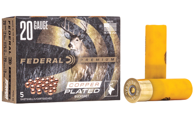 Federal Premium Buckshot 20ga 2 3/4" 20 plts #3B 1175 fps 5/ct
