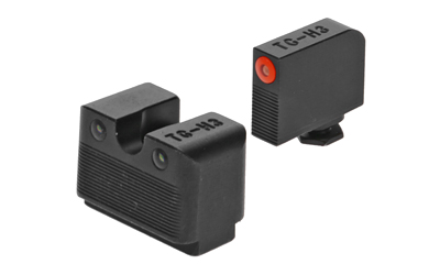 Truglo Tritium PRO Glock 17 19 22 23 24 26 27 33 34 35 3 & 39 MOS LOW Set Orange