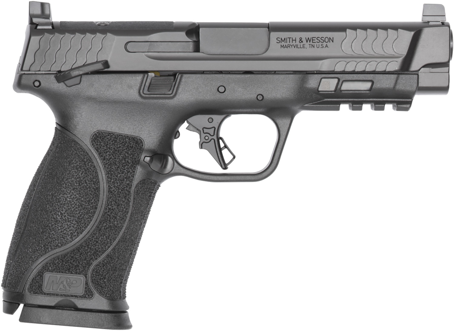 Smith & Wesson Inc. S&W M&P10mm Full Size Handgun 10mm Auto 10rd Magazines(2) 4.6" Barrel Thumb Safety Optic Ready CA Compliant