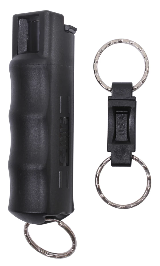 Security Equipment Corporation Sabre Pepper Spray with Quick Release Key Ring Black
