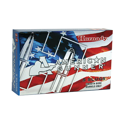 Hornady American Gunner Reduced Recoil Shotshell 12ga. 2-3/4" 1oz Slug 5/ct