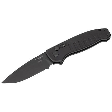 Hogue Ballista I Automatic Folder Knife 3 1/2" Drop Point Blade Black