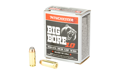 Winchester Big Bore Handgun Ammunition 10mm Auto 200 gr. SJHP 1175 fps 20/ct