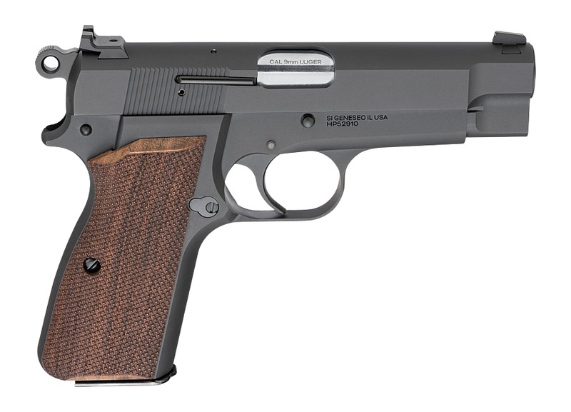 Springfield SA-35 Blued Handgun 9mm Luger 15rd Magazine(1) 4" Barrel Tactical Rack Rear Sights Checkered Walnut Grips