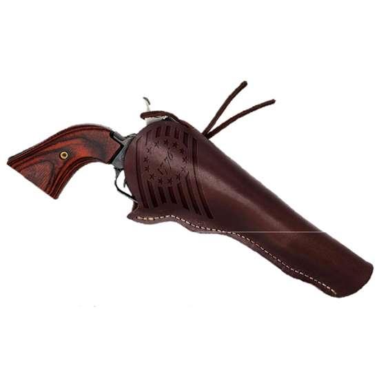Taurus International - Heritage Heritage Rough Rider Handgun .22 LR 6rd Capacity 6.5" Barrel Black with Wood Grip and 1776 Leather Holster