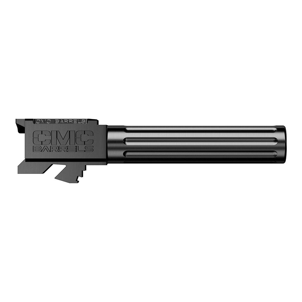 CMC Triggers Match Precision Handgun Barrel for Glock 19 Non Threaded Black