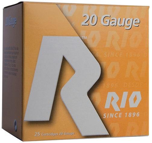 Rio Small Game Load Shotshell 20 ga 3" MAX 1-1/4 oz #6 1250 fps 25/ct