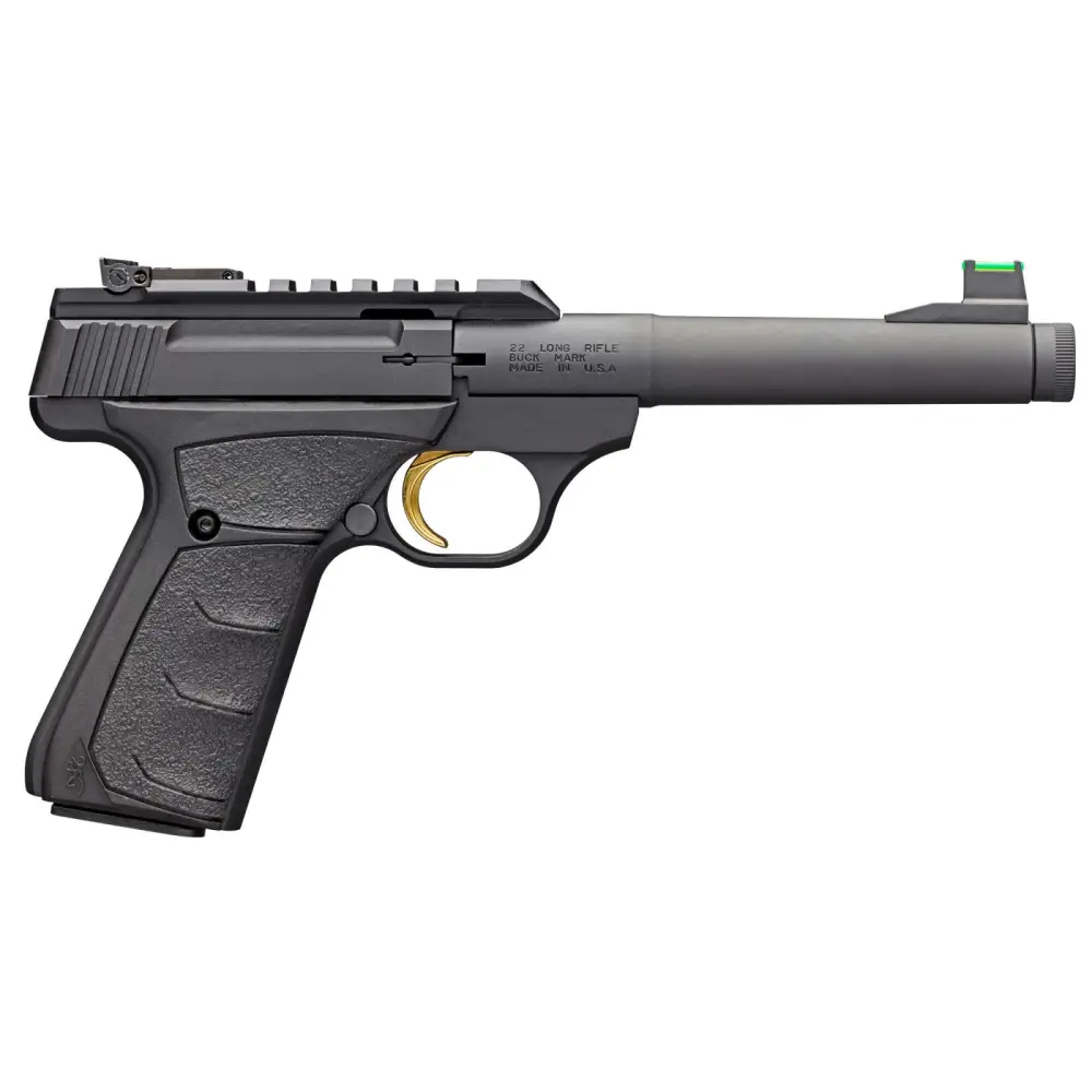 Browning Buck Mark Plus Camper UFX Suppressor Ready Handgun .22 LR 10rd Magazine 6" 1/2-28 Threaded Barrel Black
