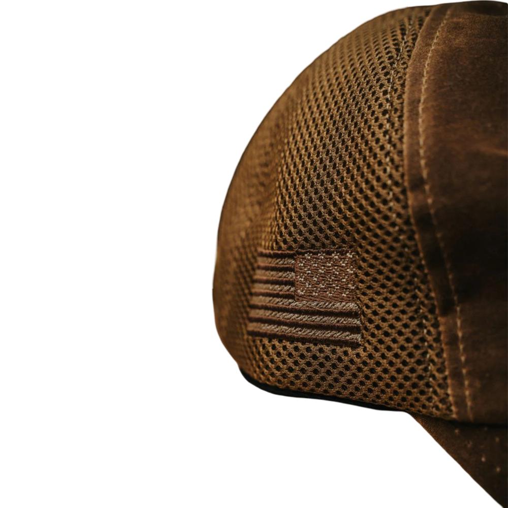 Nine Line Tan American Made Mesh Back Hat with Dropline