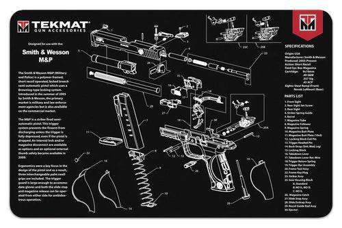 Gsm TekMat 11x17 Gun Cleaning Mat- Smith & Wesson M&P