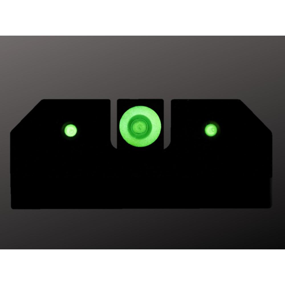 XS Sights R3D Night Sights Set for Glock 42/43/43x/48 Green Bulk 20/ct