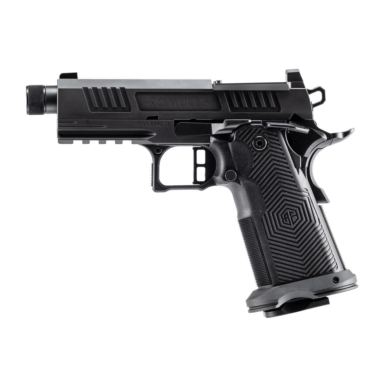 Alpha Foxtrot AF1911-Romulus Handgun 9mm Luger 17rd (1) & 20rd (1) Magazine 3.5"Threaded Barrel Black MOS Cut