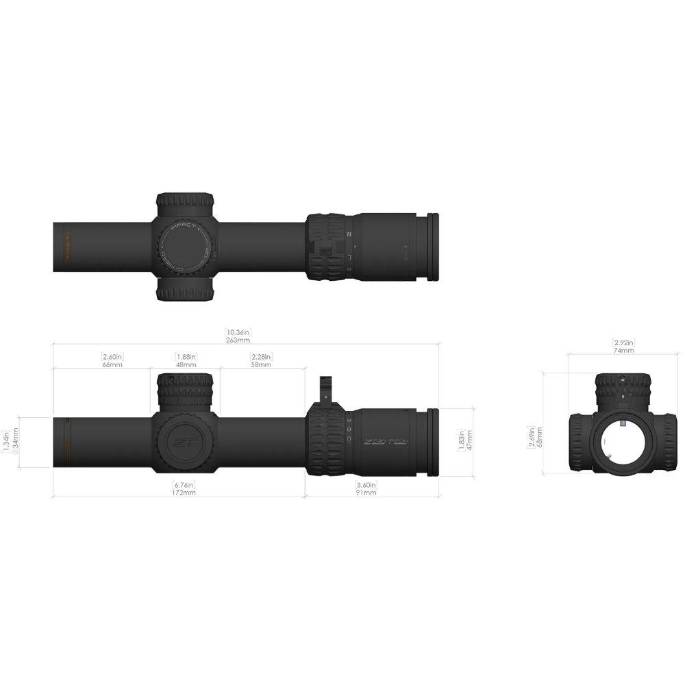 ZeroTech Optics Trace ED Rifle Scope 1-10X24 FFP 34mm MRAD LPVO RRP