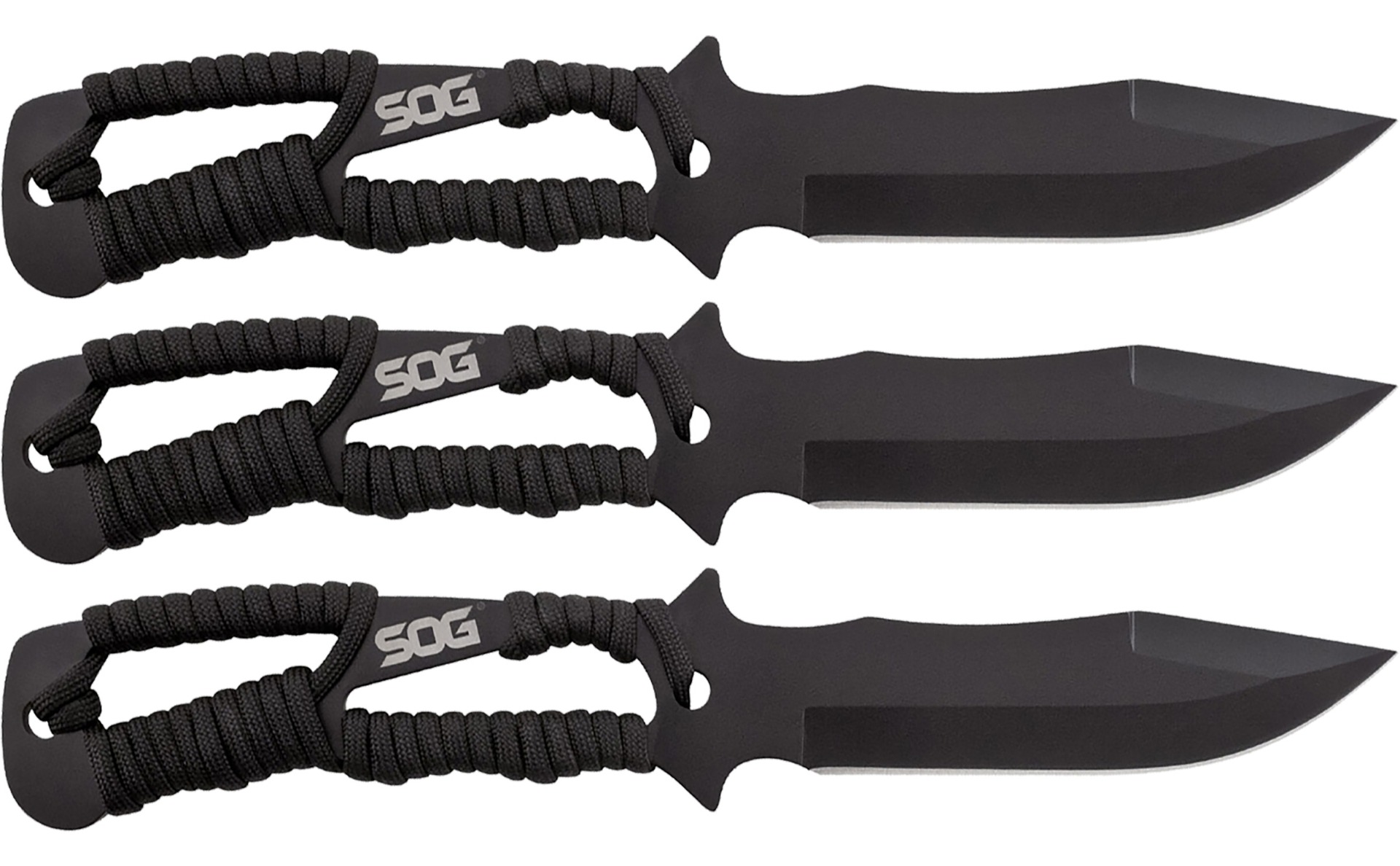 SOG Throwing Knives 4.4" Blade 3 Pack with Nylon Sheath