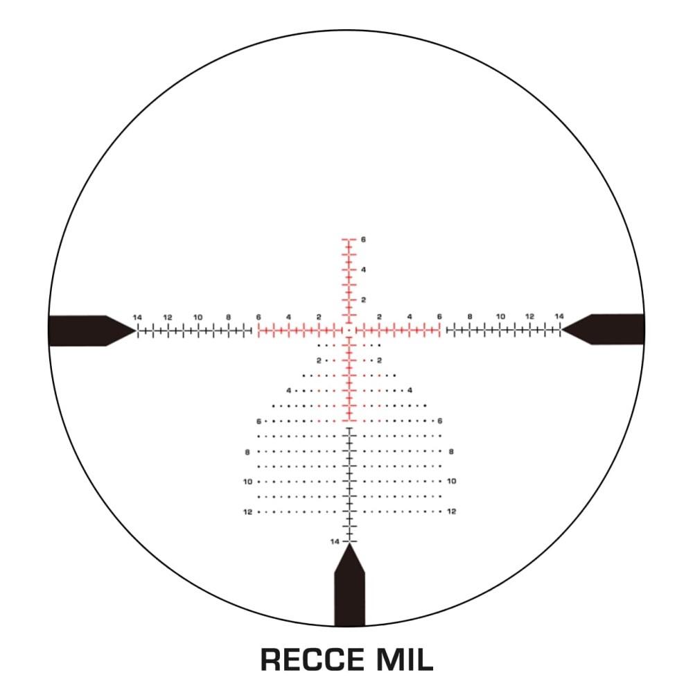 10 Ring Swampfox Warhawk 3-15x50 Rifle Scope FFP RECCE MIL Reticle Black