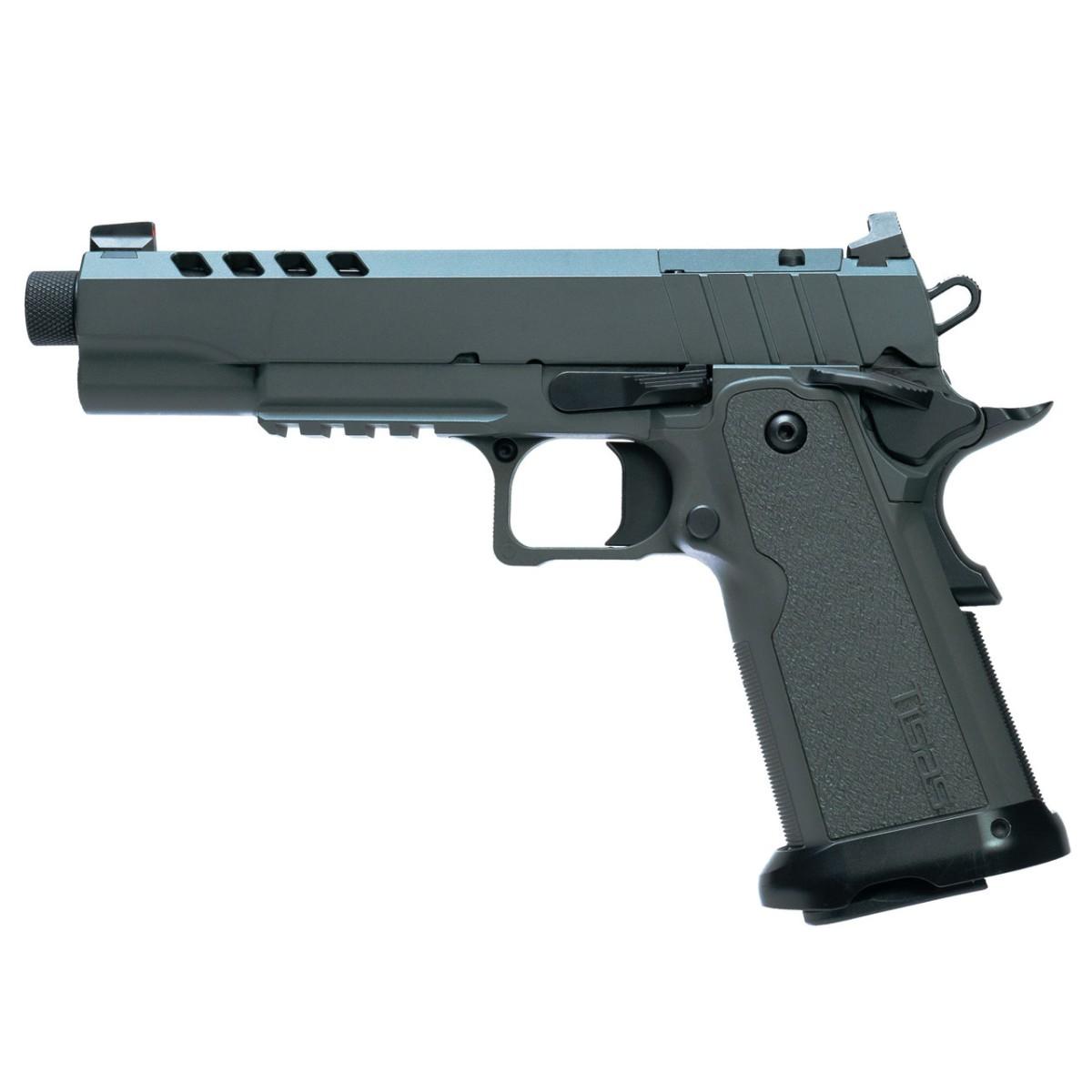 Tisas 1911 B9R Night Stalker Double Stack 9MM 17Rd Magazine (2) 5.35'' Barrel Grey Cerakote