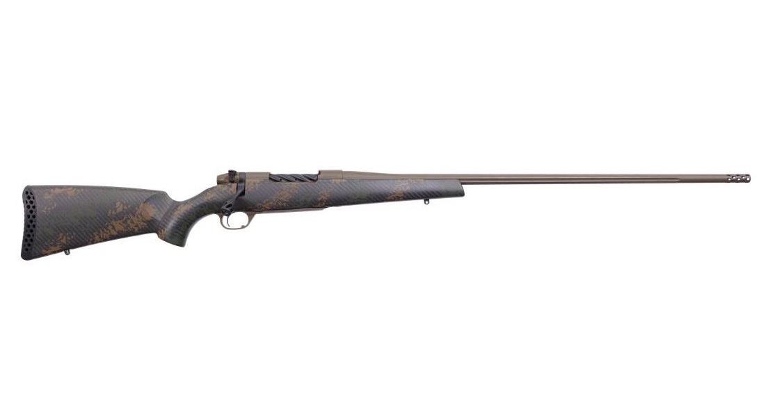 Weatherby Mark V Backcountry 2.0 Rifle 6.5 Creedmoor 4rd Magazine 22" Barrel Synthetic Stock Brown and Green