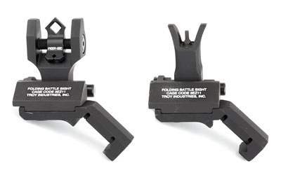 Troy 45-Degree Offset Sight Set - SSIG-45S-MDBT-00 - M4 Front & Dioptic Rear - Black