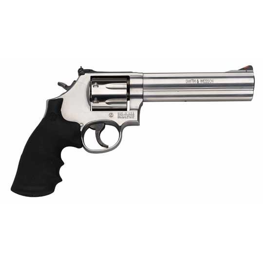 Smith & Wesson L-Frame Model 686 Plus Handgun .357 Mag 7rd Capacity 6" Barrel Silver with Black Grip