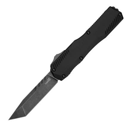 Kershaw Livewire Automatic Knife 3-3/10" Tanto Blade Black