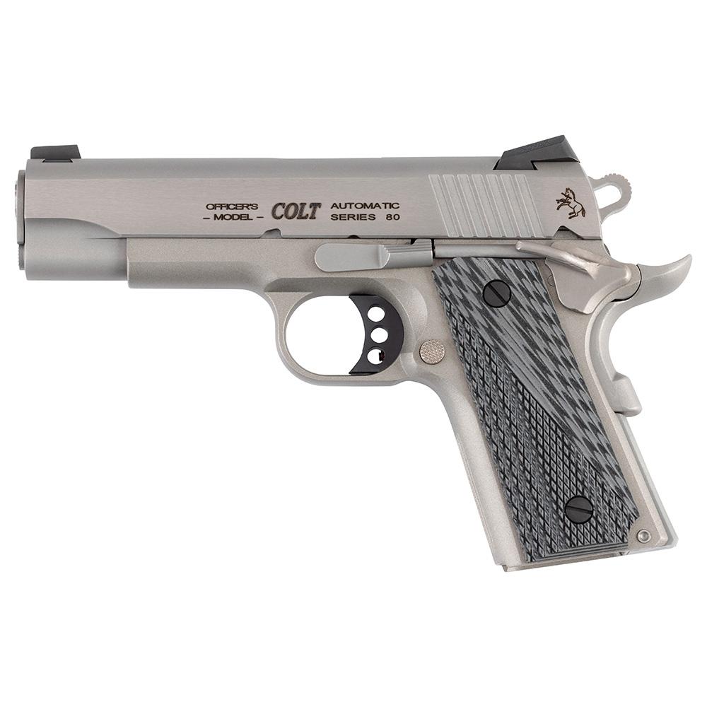 Colt Lightweight Officer Single Action Handgun .45 Auto 7rd Magazine 4.25" Barrel G10 Grips
