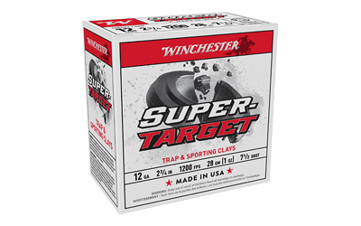 Winchester Super-Target Shotshells 12 ga 2-3/4" 1 oz 1200 fps #7.5 25/ct
