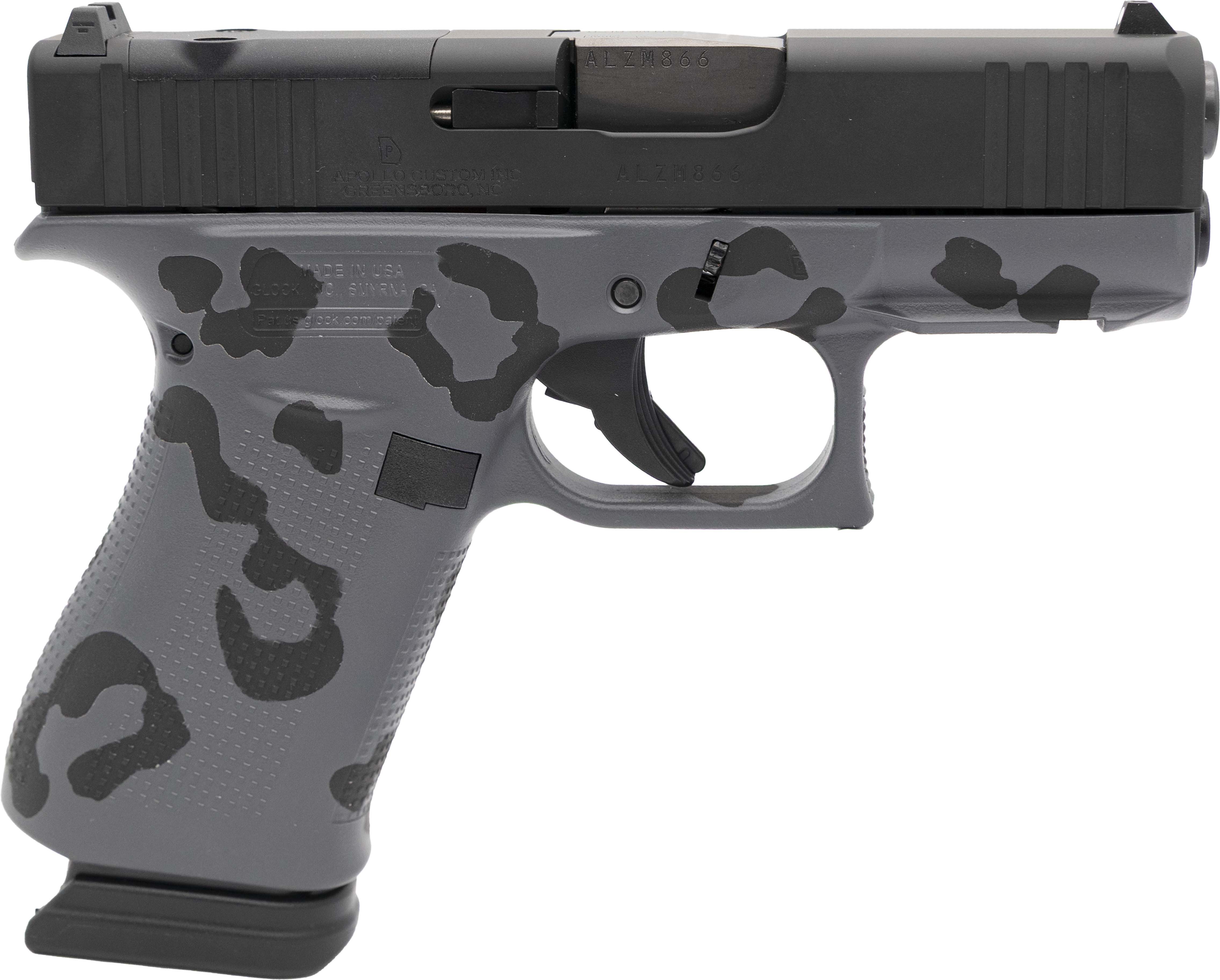 Apollo Custom GLK 43XMOS 9MM 15R BLK GRY LPD