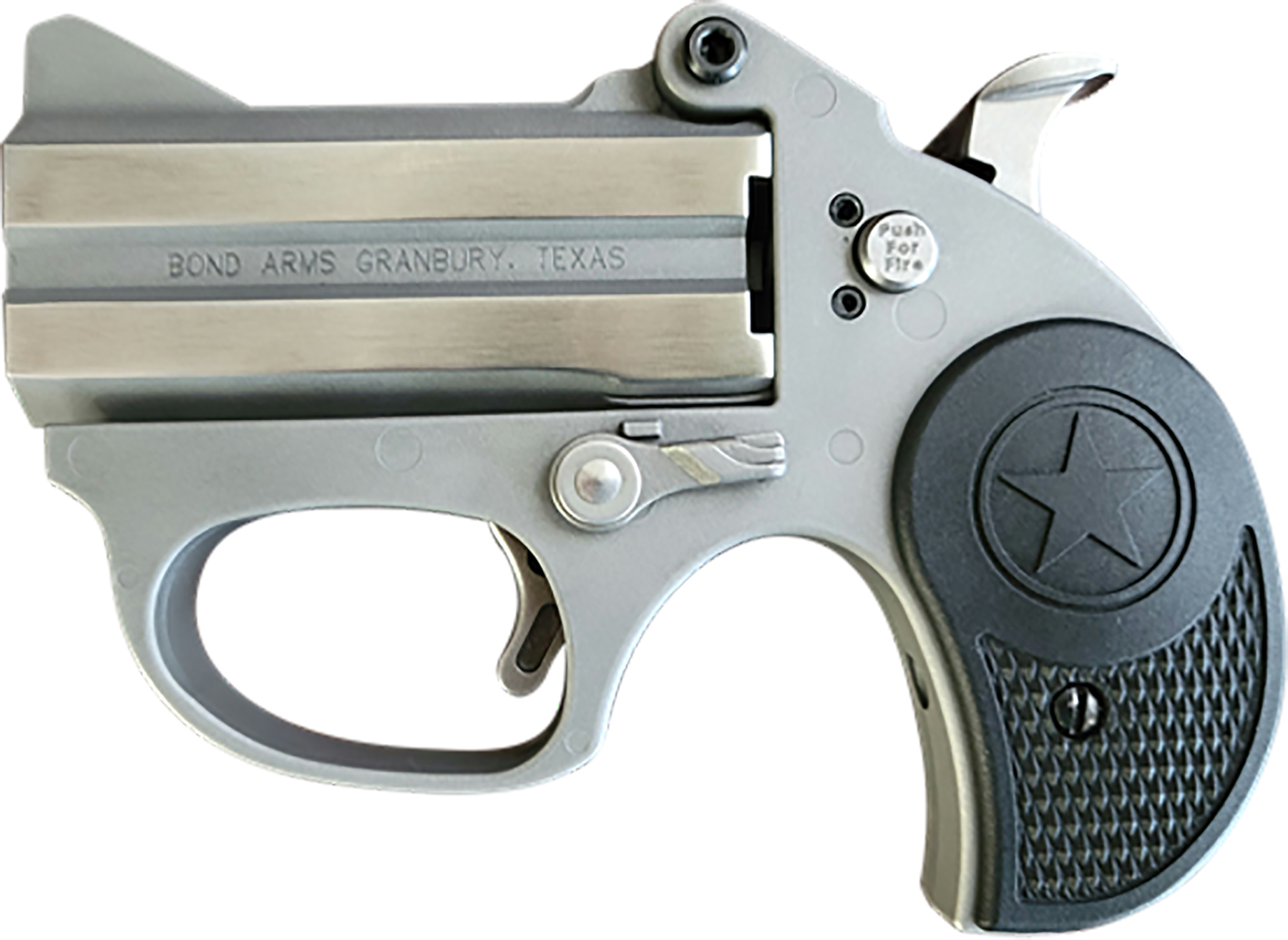 Bond Arms Stinger RS Handgun 22LR 2/rd 3" Barrel Silver with Black Grips