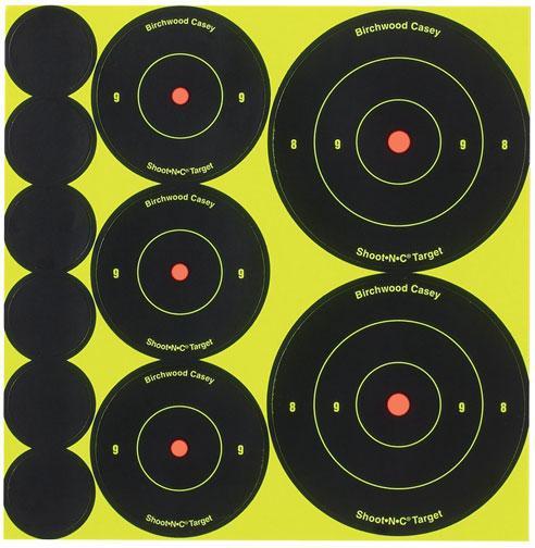 Birchwood Casey Shoot-N-C Targets Assortment 1" 2" & 3" Targets 10/ct