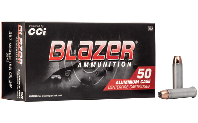 CCI Blazer Aluminum Handgun Ammunition .357 Mag 158 gr JHP 1150 fps 50/ct