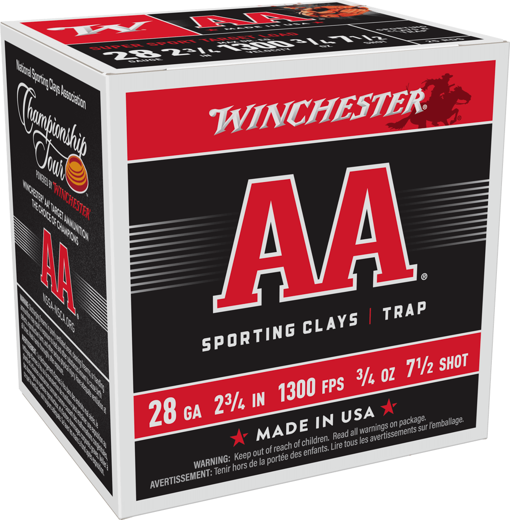 Winchester AA Super Sport 28 ga 2-3/4" MAX 3/4 oz #7.5 1300 fps - 25/ct
