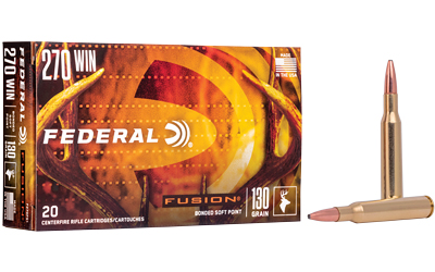 Federal Fusion Rifle Ammunition .270 Win 130 gr BTSP 3050 fps - 20/ct