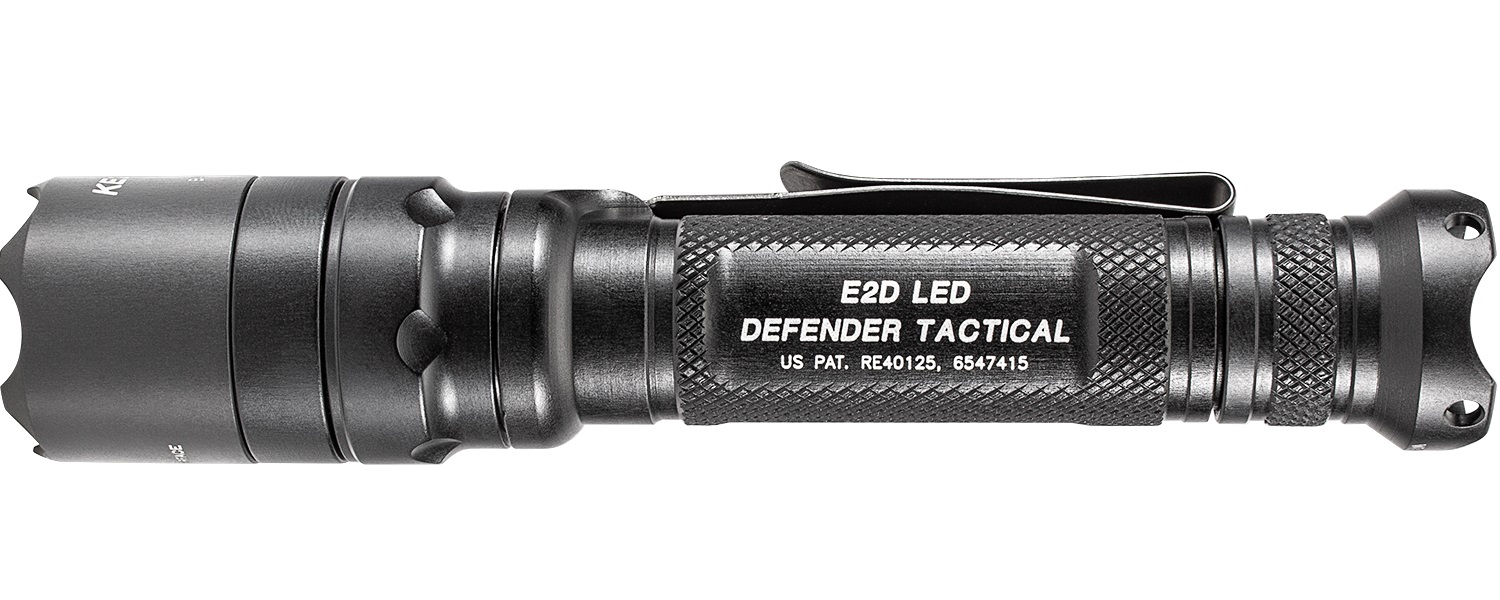 SUREFIRE E2D DEFENDER ULTRA 5/1000LM 2XCR123A BLACK ALUM CLICKY