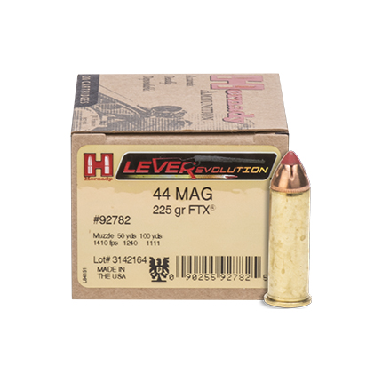 HORNADY LEVERREVOLUTION 44MAG 225GR FTX 20RD BX 200RD CASE