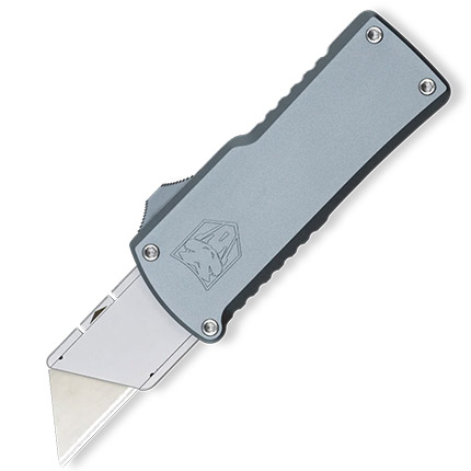 COBRATEC OTF UTILITY KNIFE GRAY 3.2OZ 3.375" HANDLE