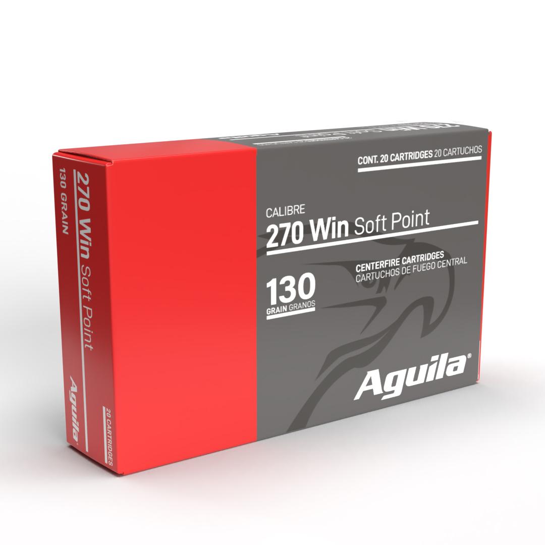 TXAT - DBA Aguila Ammunition Aguila Rifle Ammunition 270 Win 130gr SP 3050 fps 20/ct