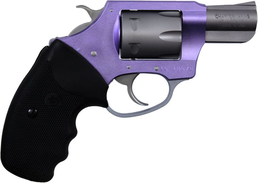Charter Arms Pathfinder Lavender Lady .22 WMR 6rd Capacity 2" Barrel Lavender with Black Grip