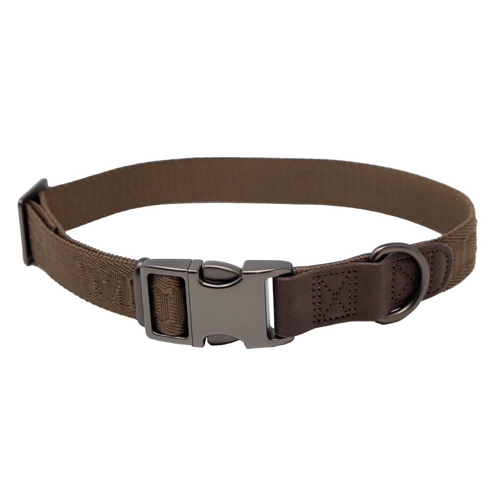 Higdon Outdoors MoMarsh Adjustable Dog Collar 15"-23" Chocolate Brown