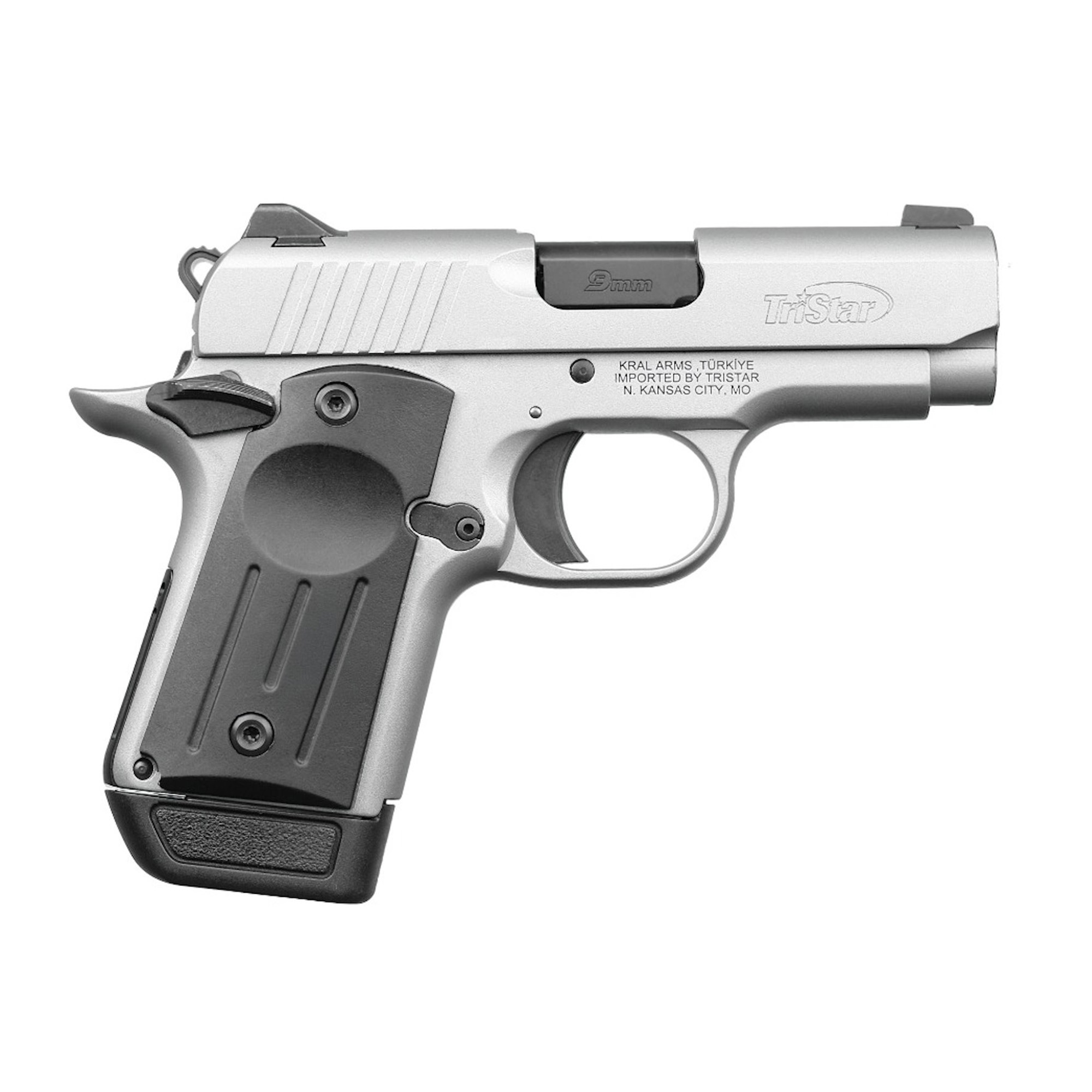 TriStar Protege X-Sub Compact Handgun 9mm Luger 7rd Magazine(1) 3.2" Barrel Silver