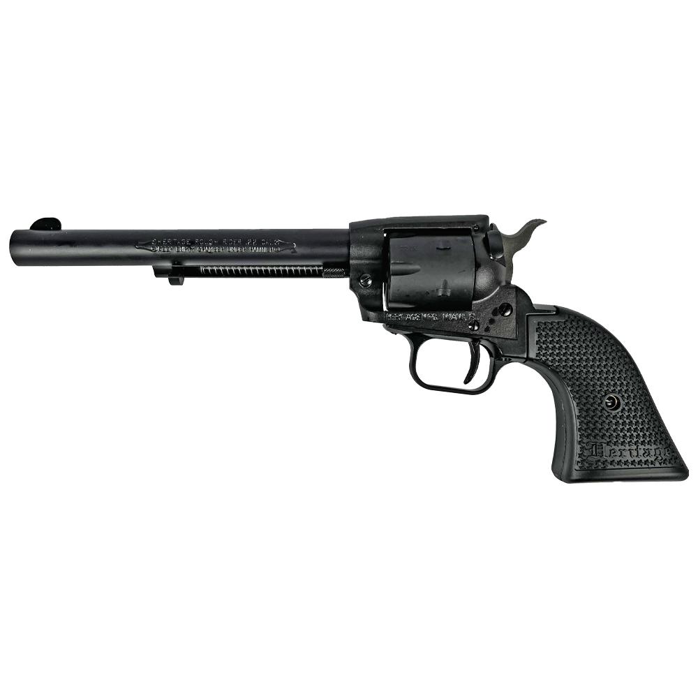Taurus International - Heritage Heritage Rough Rider Steel Frame Handgun .22 LR 6rd Capacity 6.5" Barrel Black Satin Finish Polymer Grips