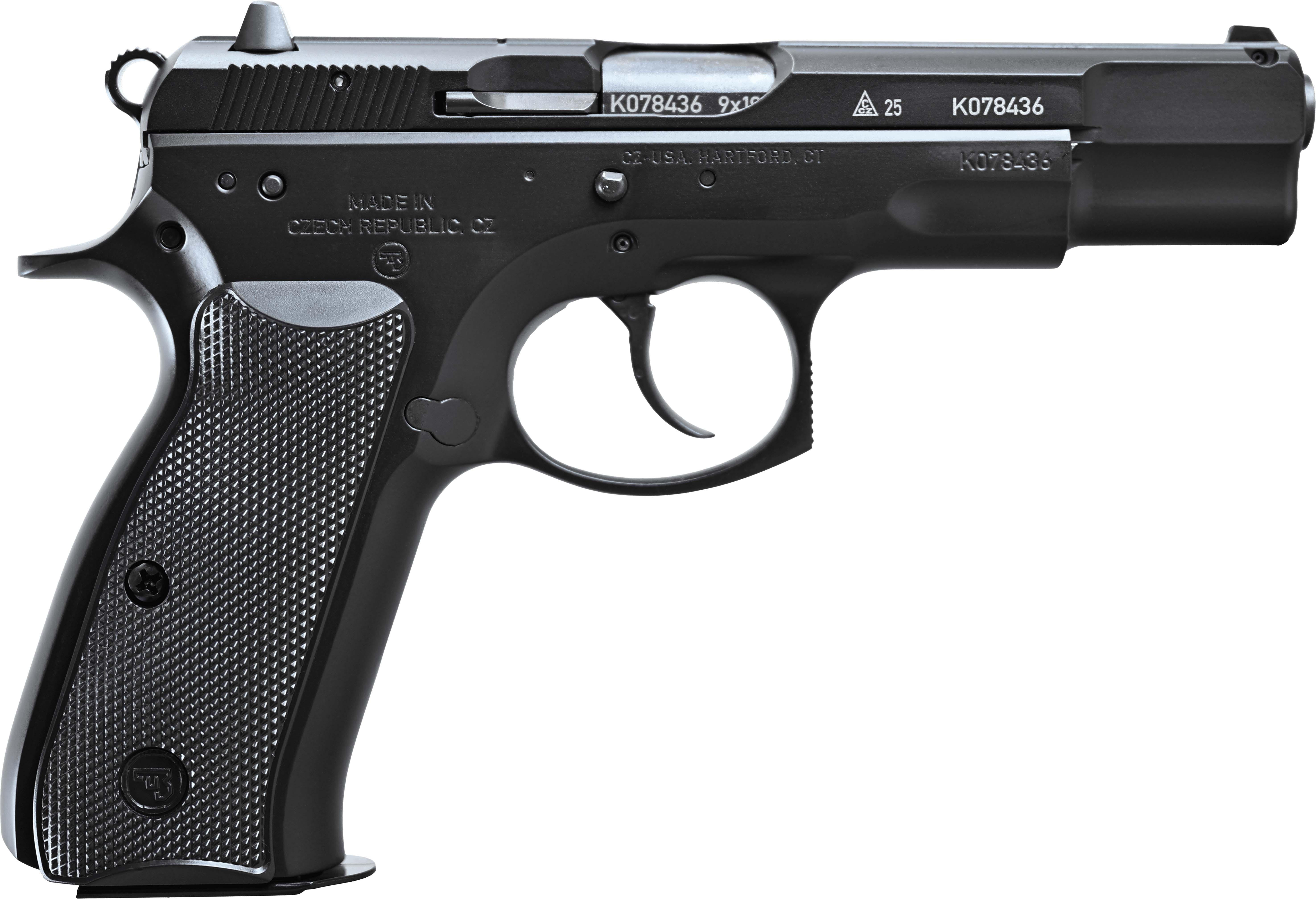 CZ USA CZ 75 BD 50th Anniversary Elite Decocker Handgun 9mm Luger 10rd Magazines (2) 4.6" Barrel Black