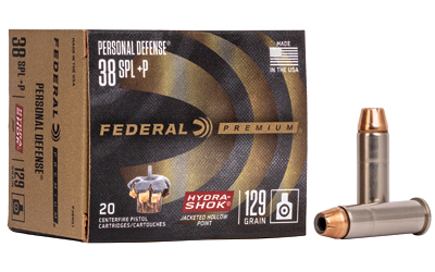 Federal Premuim Personal Defense Handgun Ammunition 38 Spl 129gr JHP 950 fps 20/ct