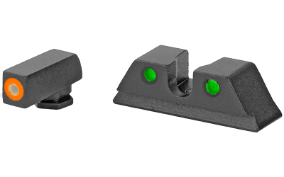Meprolight ML46500 Hyper-Bright Orange Ring Front/Green Rear Sights for Taurus 3GC
