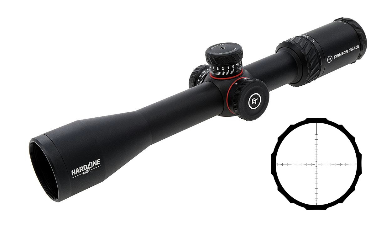 Crimson Trace Hardline Rifle Scope - 3-12x42mm 1" SFP MR1-MOA