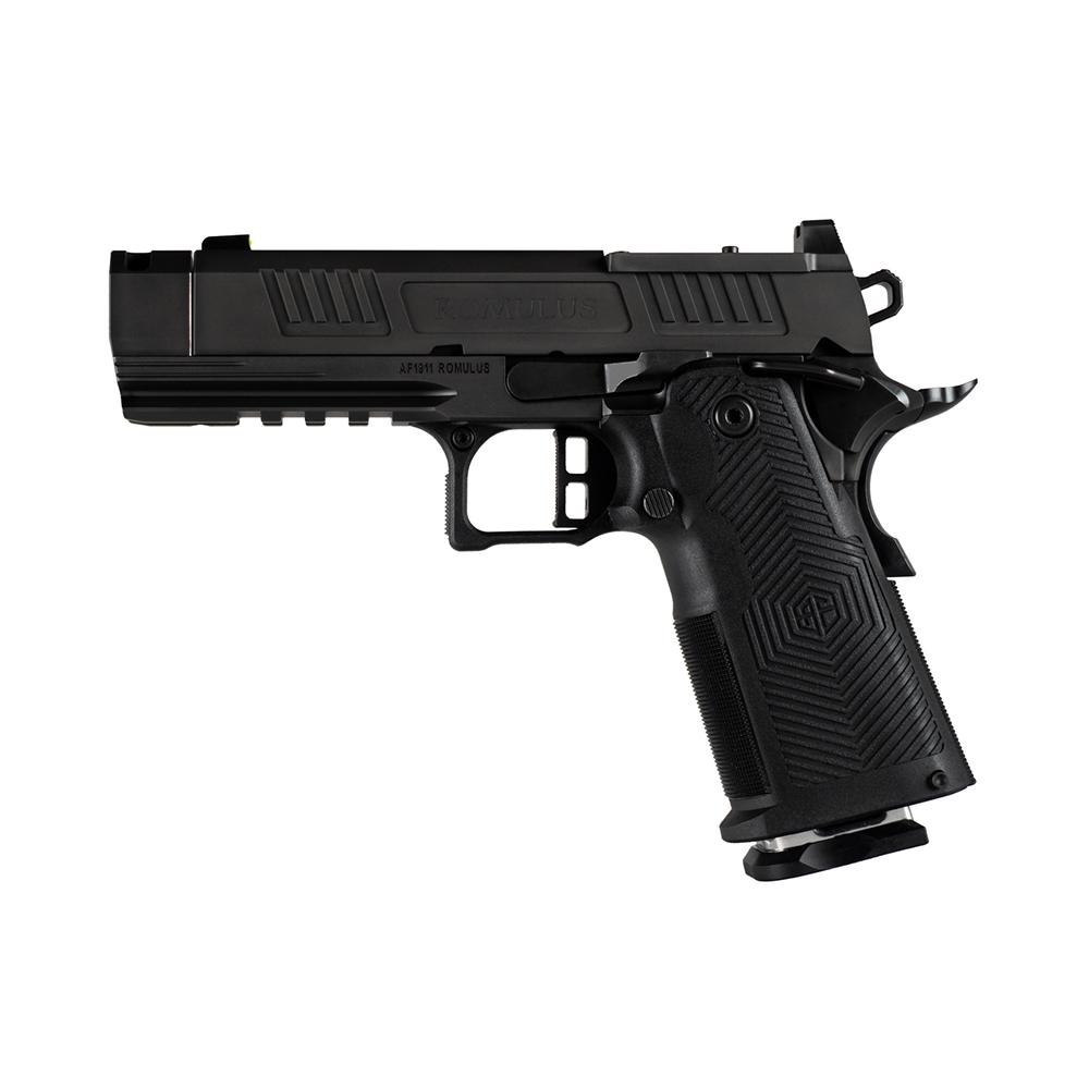Alpha Foxtrot AF1911-Romulus Handgun 9mm Luger 20rd Magazines(5) 3.5" Compensated Threaded Barrel Black MOS Cut