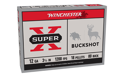 Winchester Super-X Buckshot Shotshells 12 ga 3-1/2" 1200 fps #00 5/ct